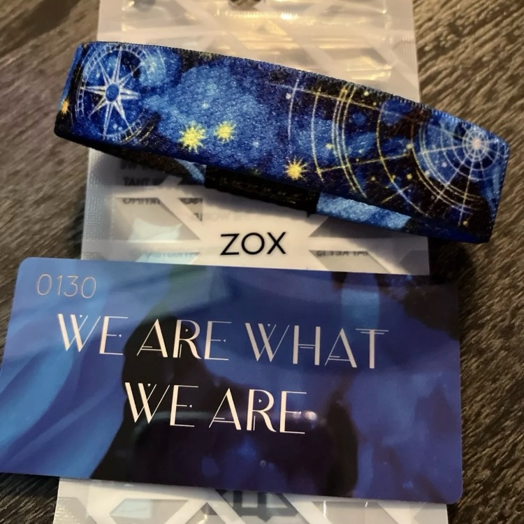 Zox Brand New Blue Rose We Are What We Are Band Bracellet Small 12$
